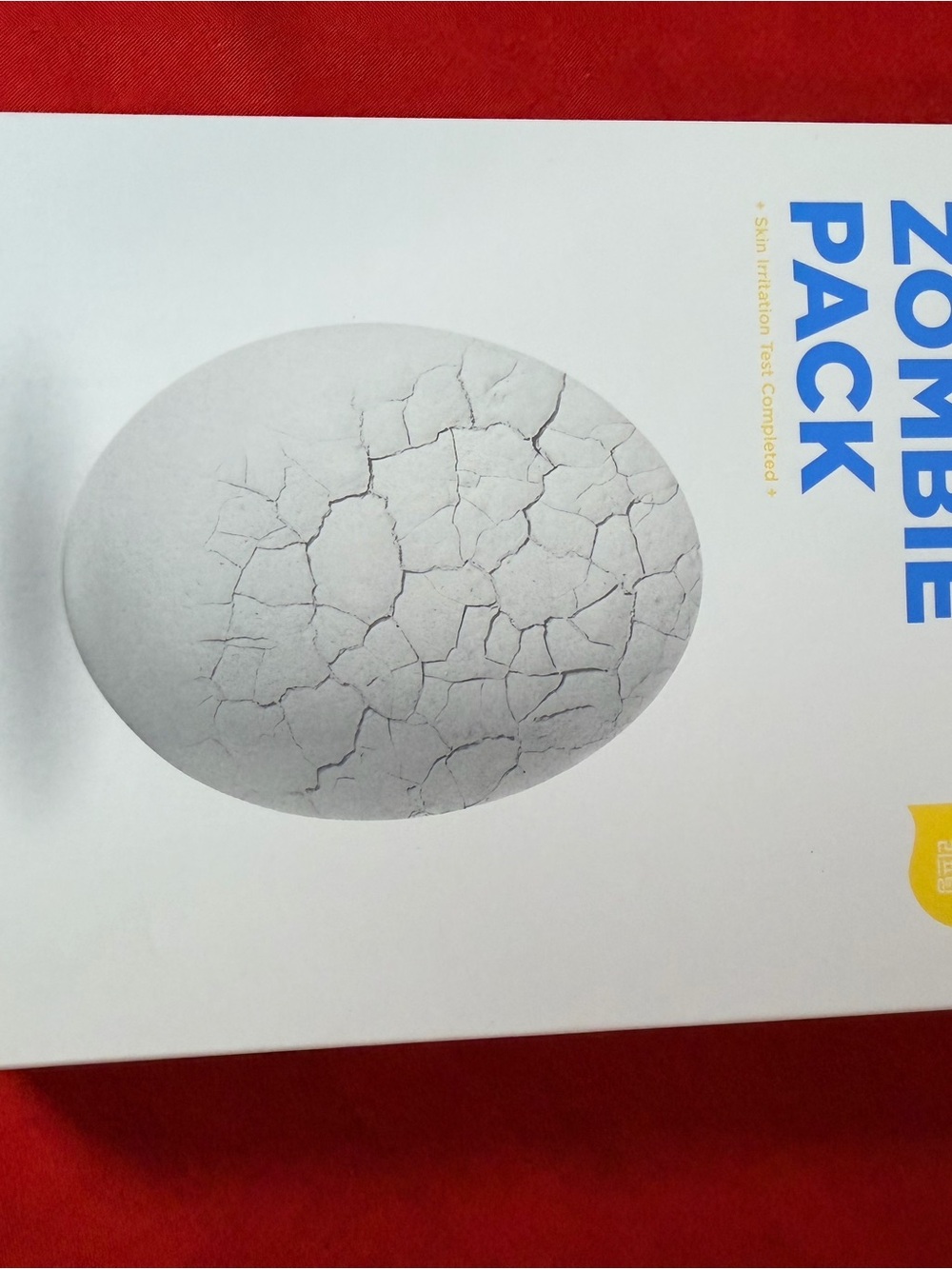 Zombie Pack White Cracked Egg Decorative Prop for Skincare Displays